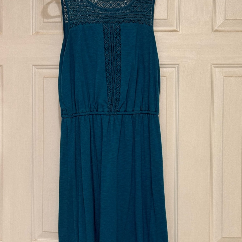 Sonoma Teal Lace Midi Dress